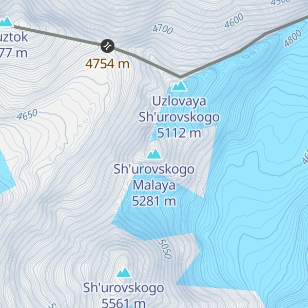 Map of Sh'urovskogo Malaya