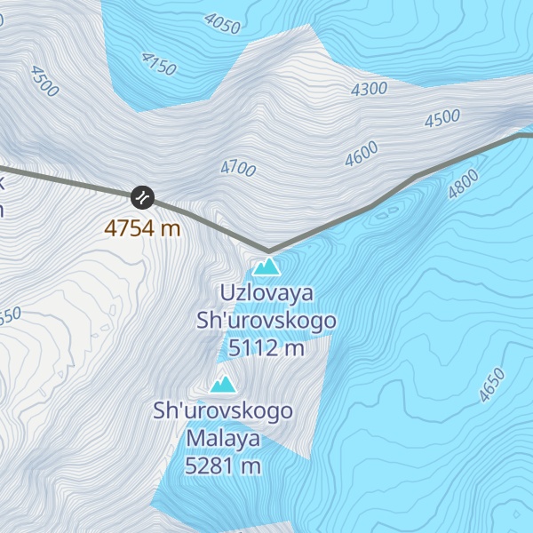 Map of Uzlovaya Sh'urovskogo