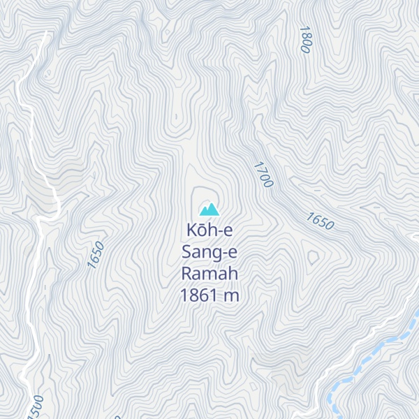 Map of Kōh-e Sang-e Ramah