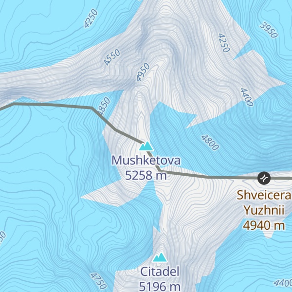 Map of Mushketova