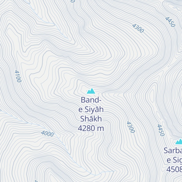Map of Band-e Siyāh Shākh