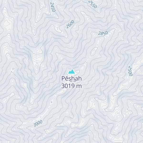 Map of Pēs̲h̲ah