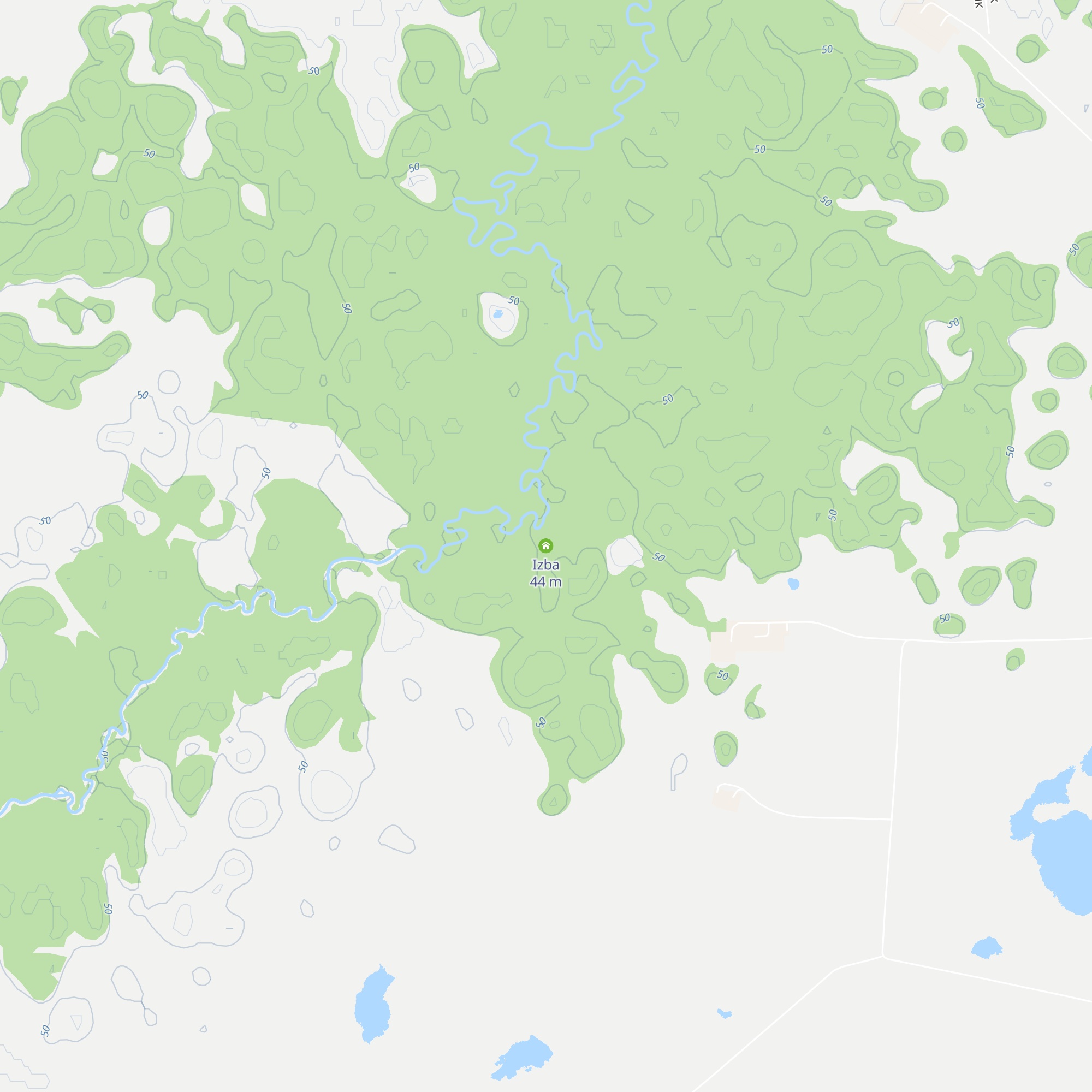 Izba map