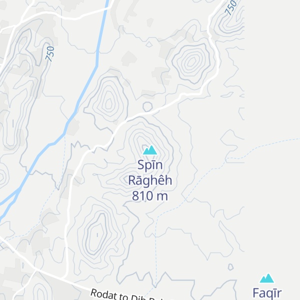 Map of Spīn Rāghêh