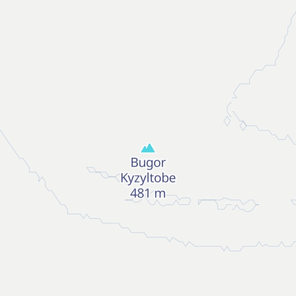 Map of Bugor Kyzyltobe