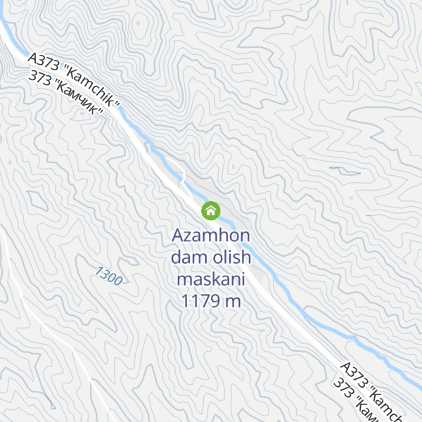 Map of Azamhon dam olish maskani