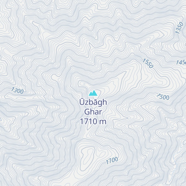 Map of Ūzbāgh Ghar