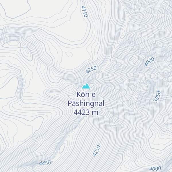 Map of Kōh-e Pāshingnal
