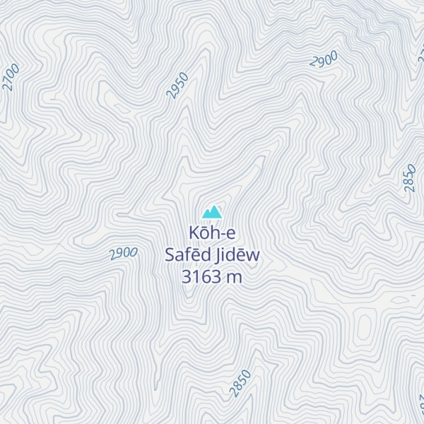 Map of Kōh-e Safēd Jidēw
