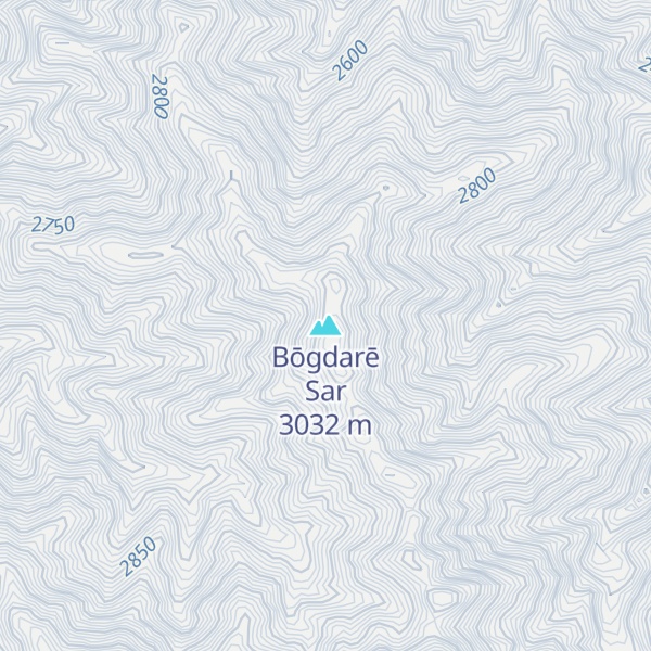 Map of Bōgdarē Sar