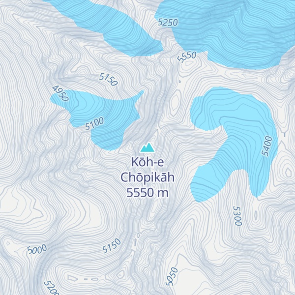 Map of Kōh-e Chōpikāh