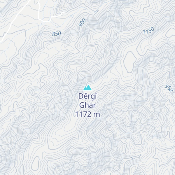 Map of Dêrgī Ghar