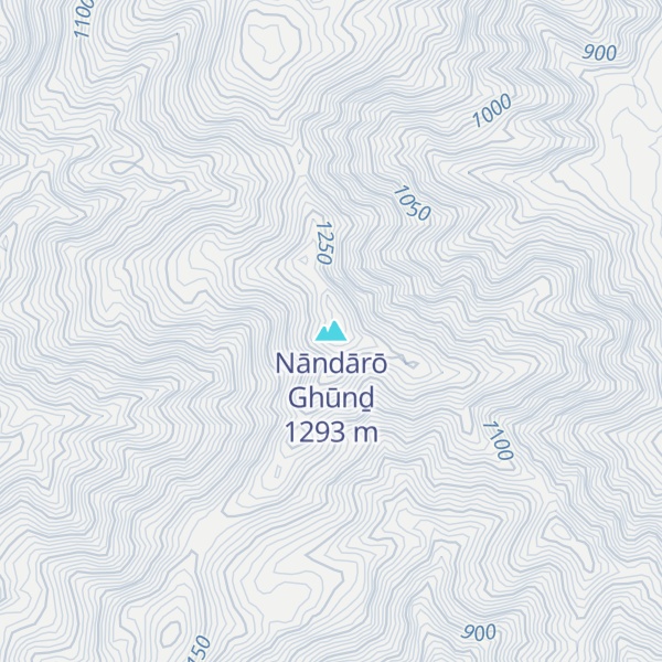 Map of Nāndārō Ghūnḏ