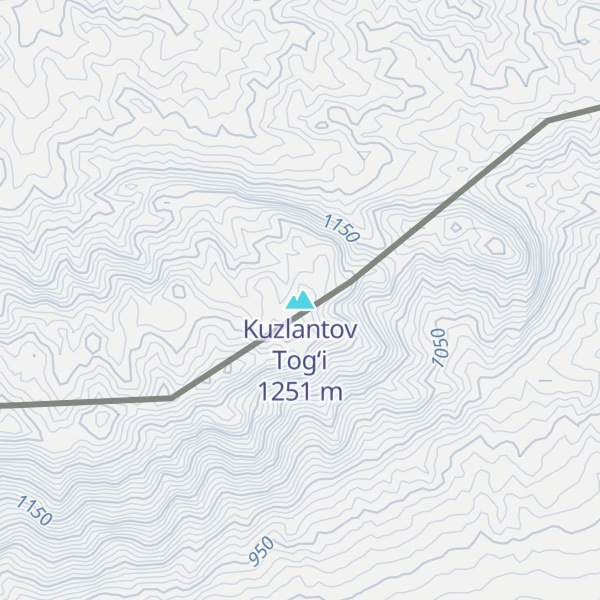 Map of Kuzlantov Tog‘i