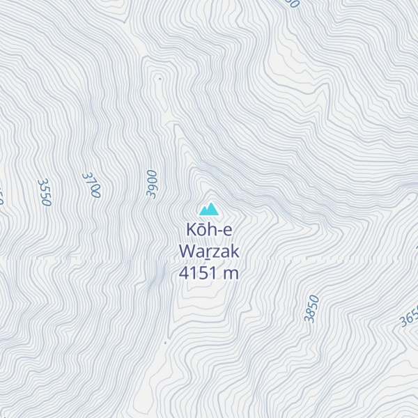 Map of Kōh-e Waṟzak