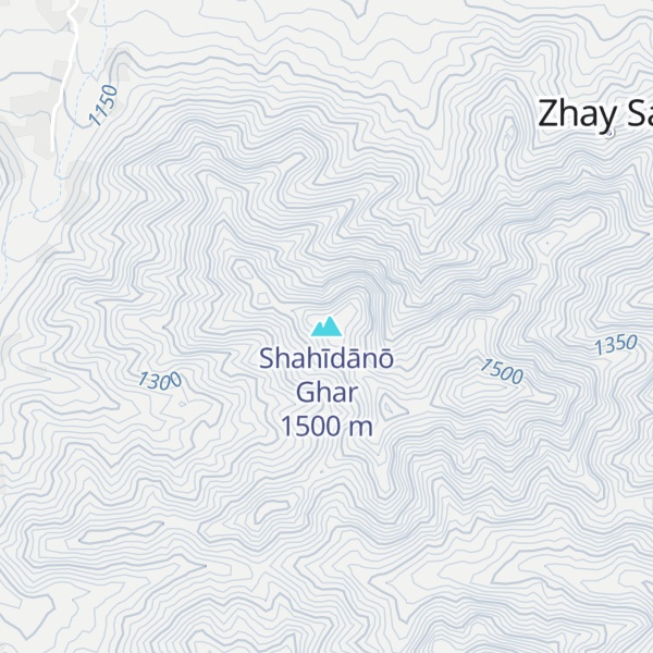 Map of Shahīdānō Ghar
