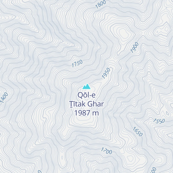 Map of Qōl-e Ṯītak Ghar