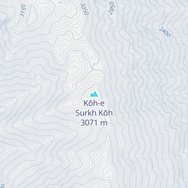 Map of Kōh-e Surkh Kōh
