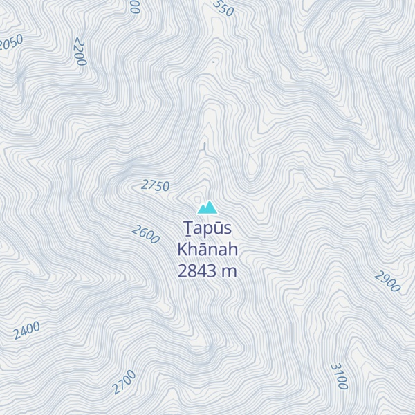 Map of Ṯapūs Khānah
