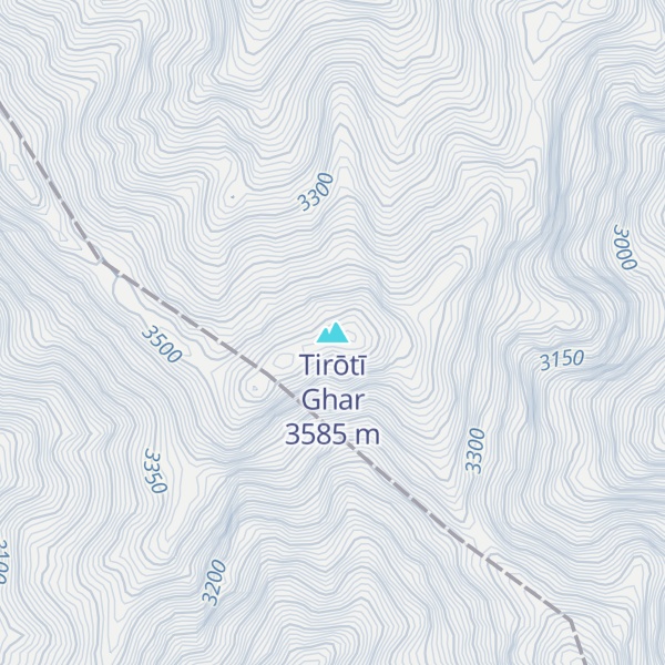 Map of Tirōtī Ghar