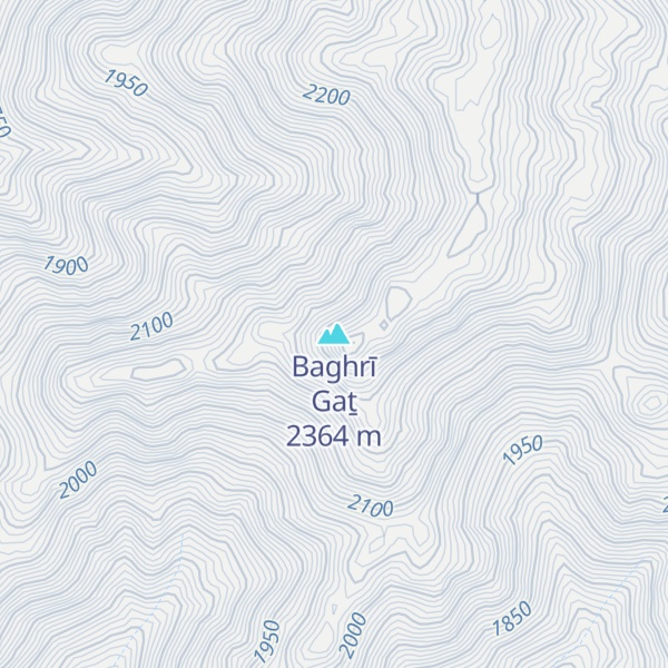 Map of Baghrī Gaṯ