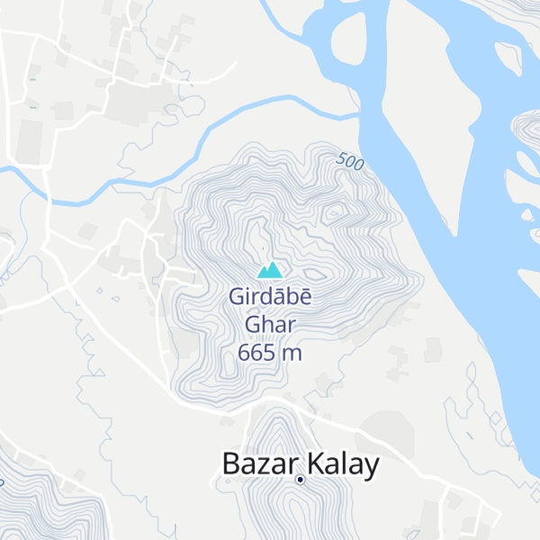 Map of Girdābē Ghar