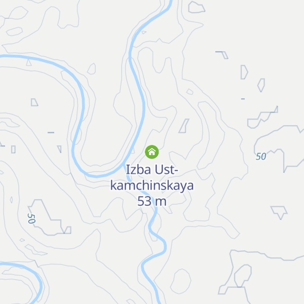 Map of Izba Ust-kamchinskaya