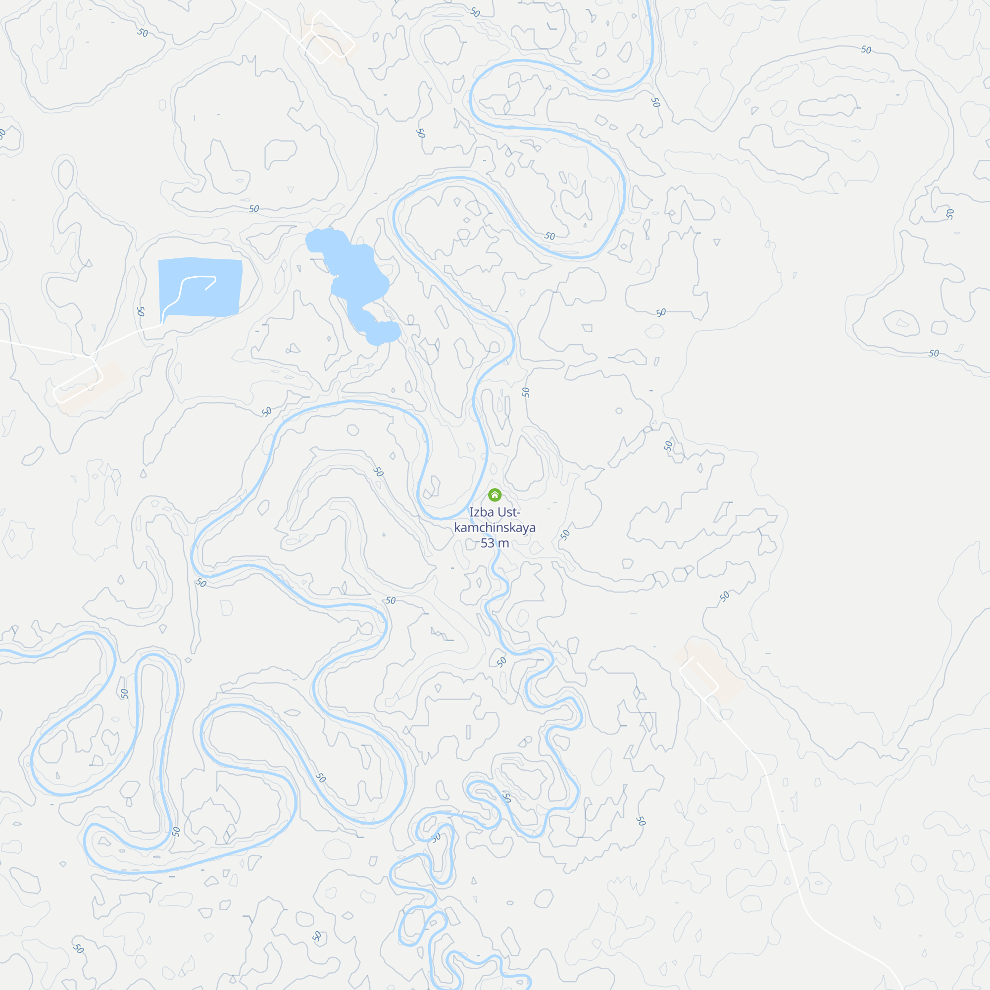 Izba Ust-kamchinskaya map