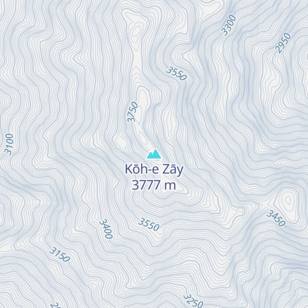 Map of Kōh-e Zāy