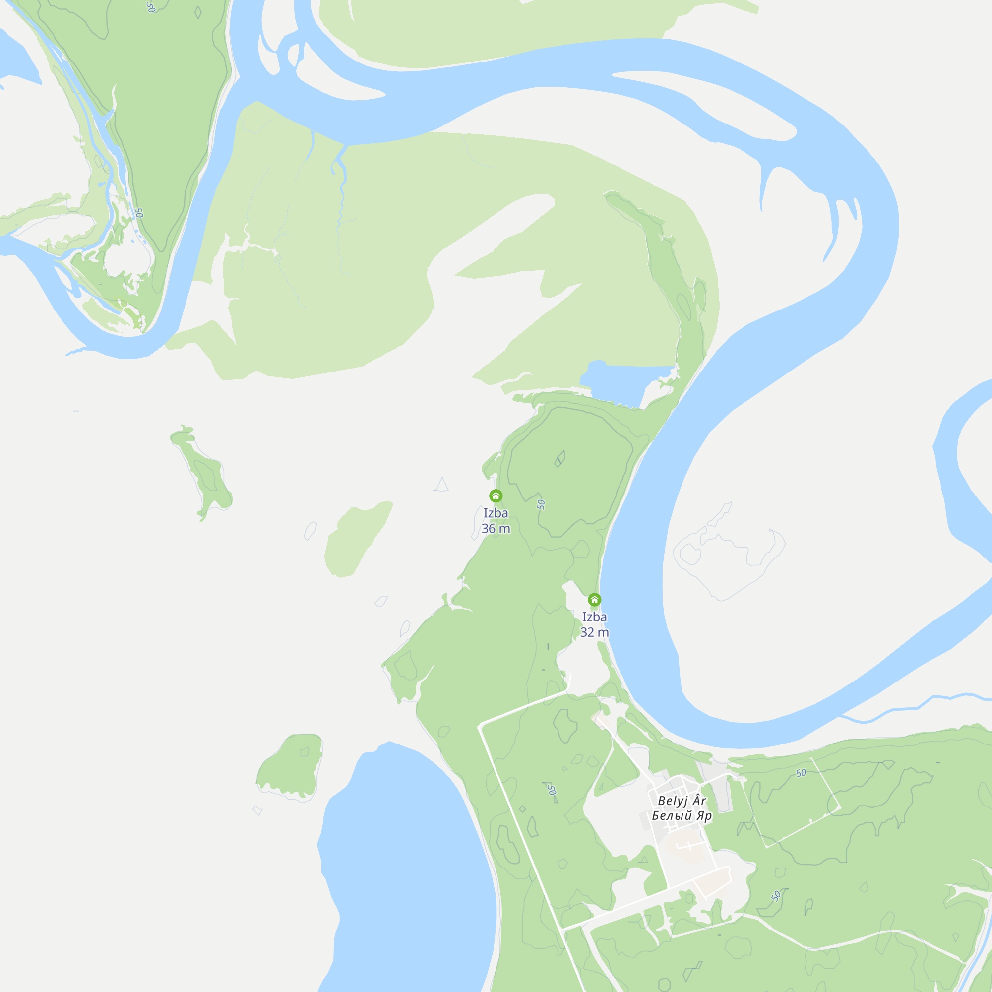 Izba map