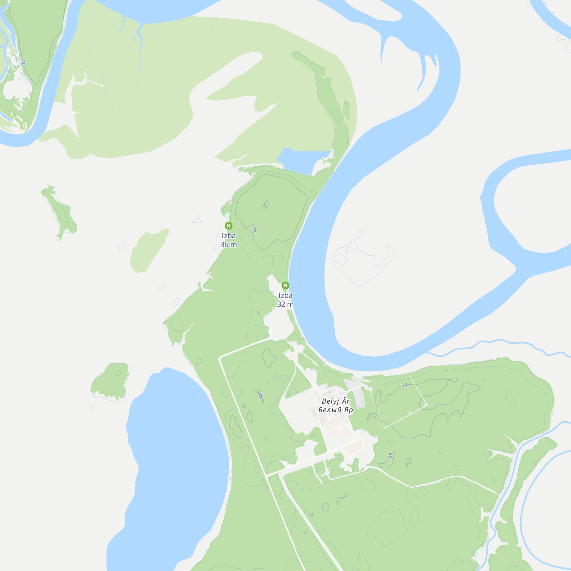 Izba map