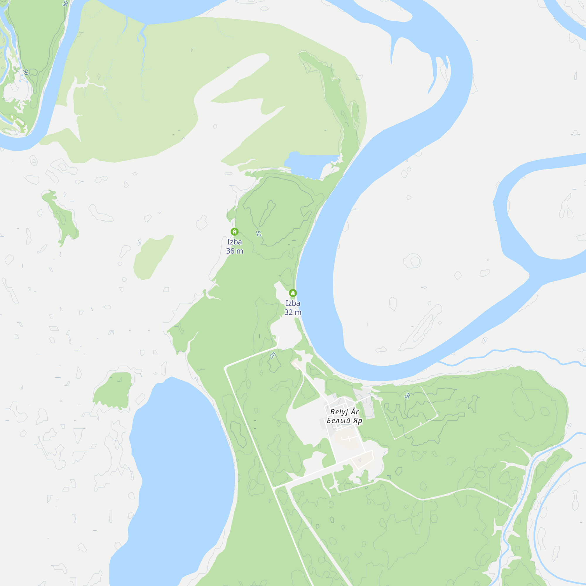 Izba map