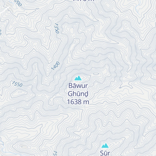 Map of Bāwur Ghūnḏ