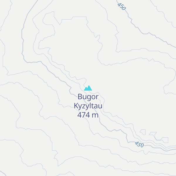Map of Bugor Kyzyltau