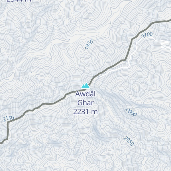 Map of Awdāl Ghar