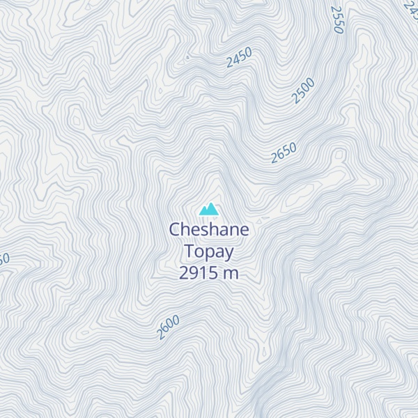 Map of Cheshane Topay