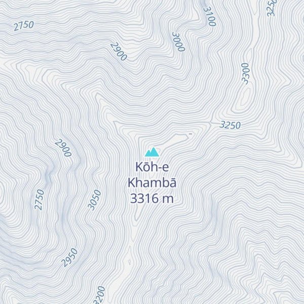 Map of Kōh-e Khambā
