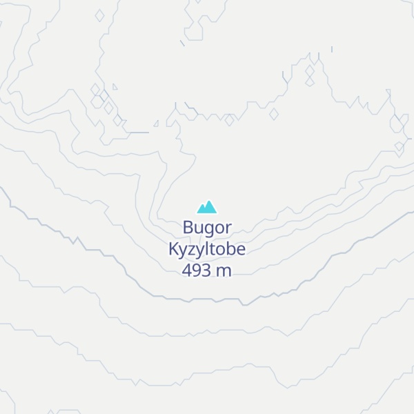 Map of Bugor Kyzyltobe