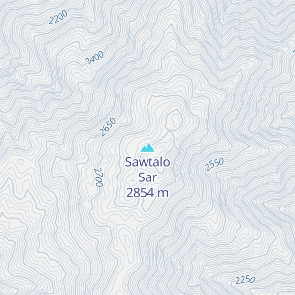 Map of Sawtalo Sar