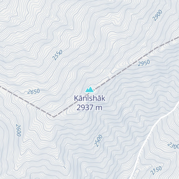 Map of Kānīshāk