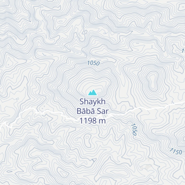 Map of Shaykh Bābā Sar
