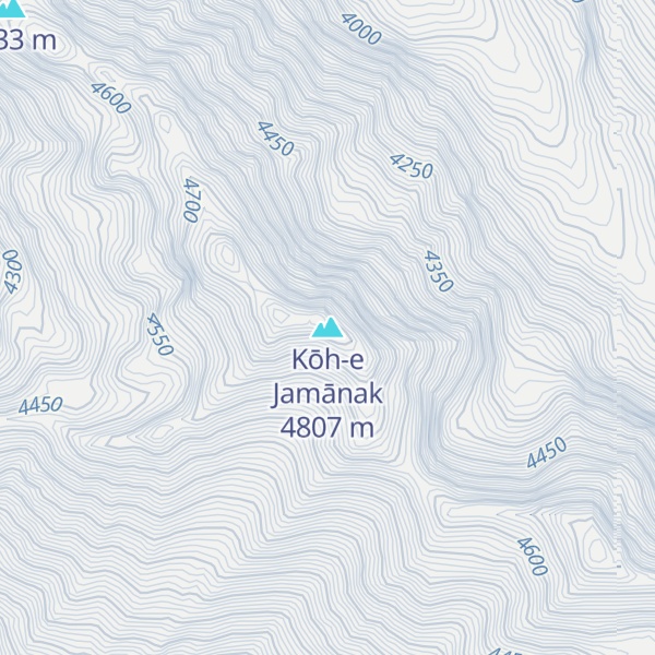 Map of Kōh-e Jamānak