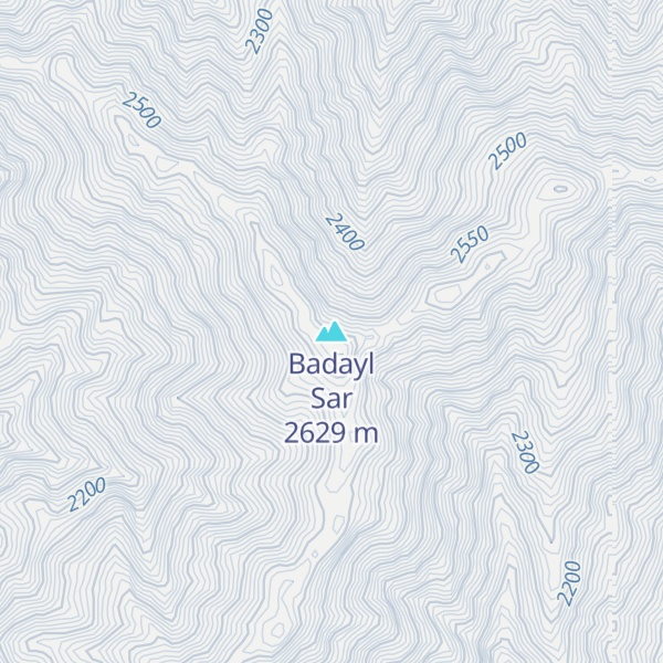 Map of Badayl Sar