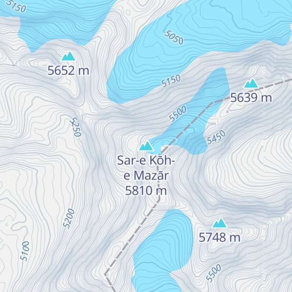 Map of Sar-e Kōh-e Mazār
