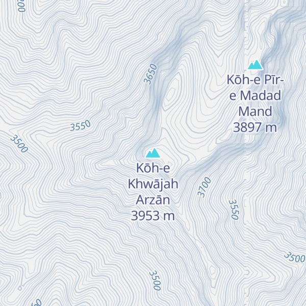 Map of Kōh-e Khwājah Arzān