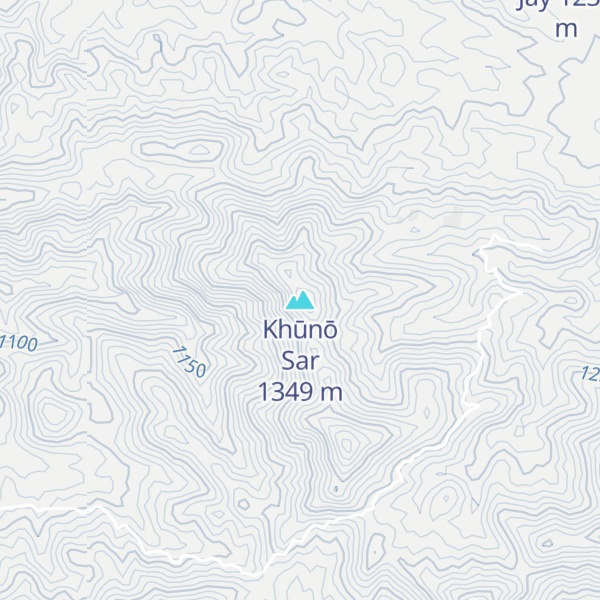 Map of Khūnō Sar