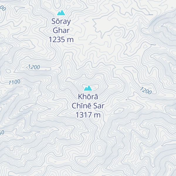 Map of Khōrā Chīnē Sar