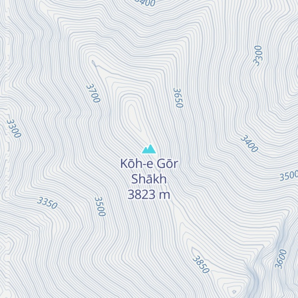 Map of Kōh-e Gōr Shākh