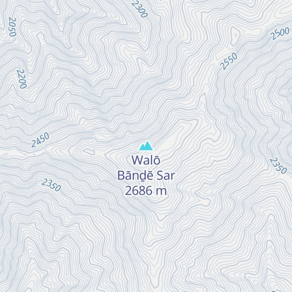 Map of Walō Bānḏē Sar