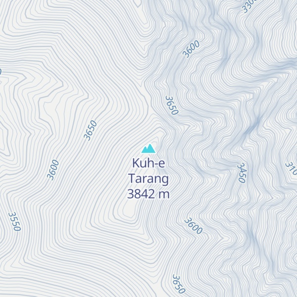 Map of Kuh-e Tarang